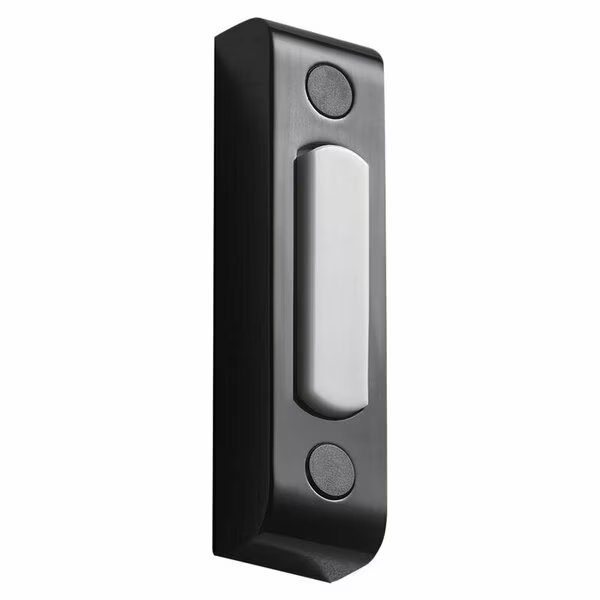 PUSHBUTTN DOORBELL PB BK, Globe, Mfr#: 18000216